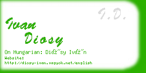 ivan diosy business card